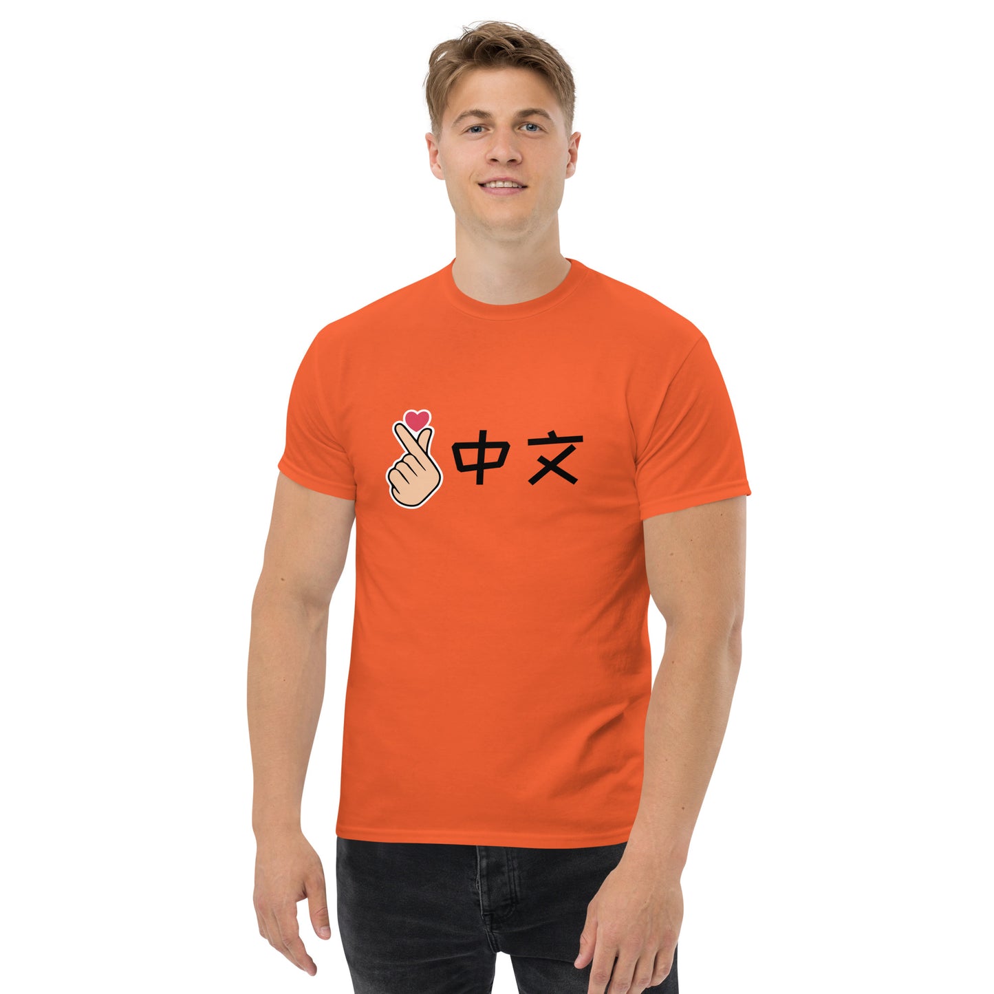 Mandarin Chinese Characters T-shirt, Funny, Humorous writing, Teacher proven, Love Chinese爱中文