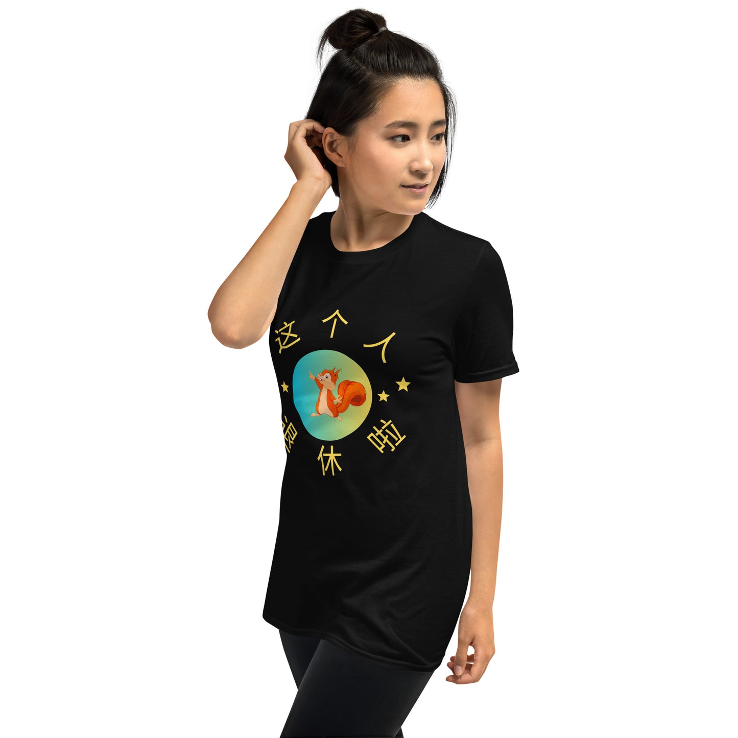 Mandarin Chinese Characters T-shirt, Funny, Humorous writing, Teacher Created,Retired这个人退休啦